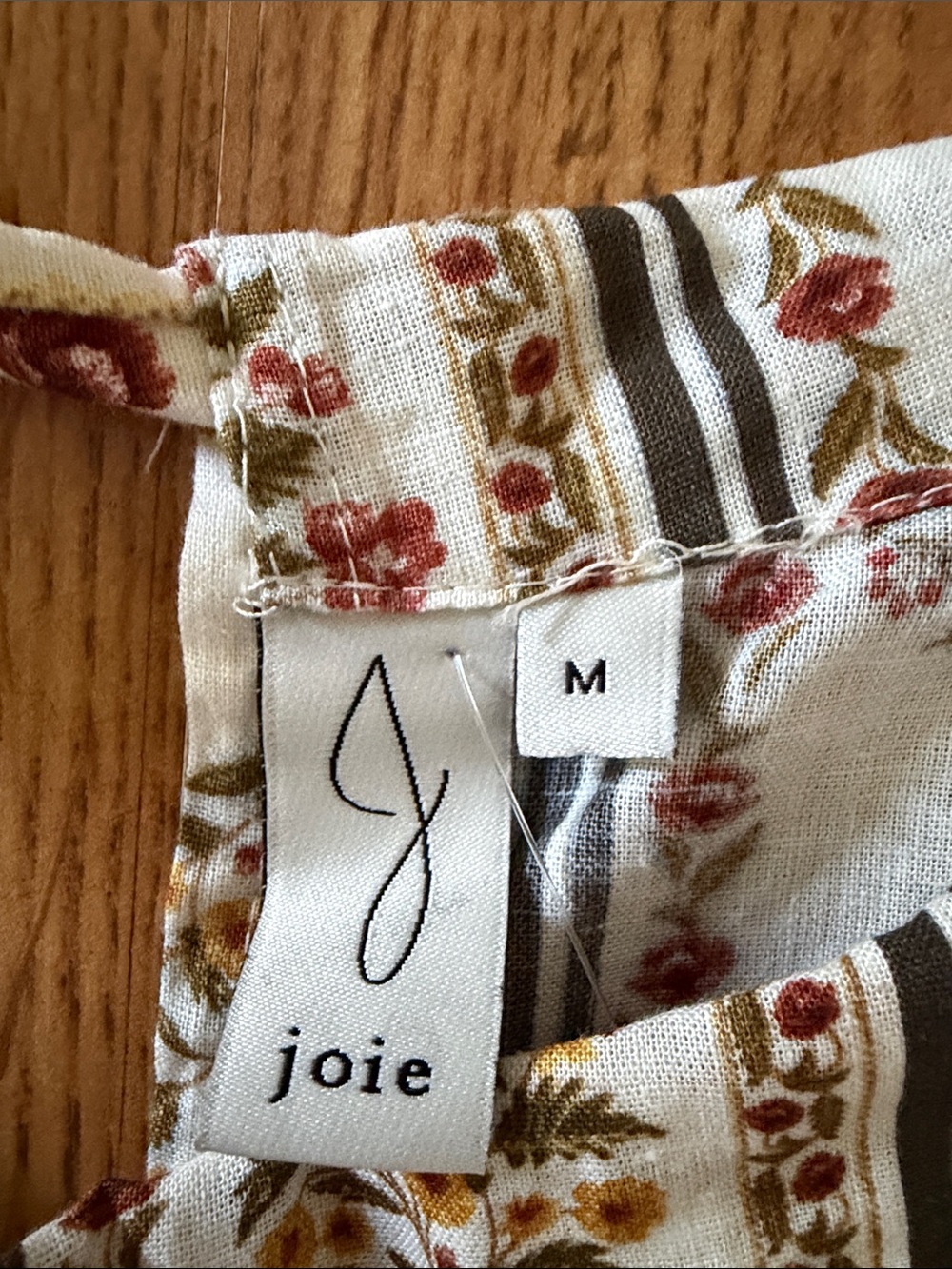 Joie Cream Floral Stripe Wide-Leg Pants Set - Picture 12 of 15